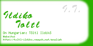 ildiko toltl business card